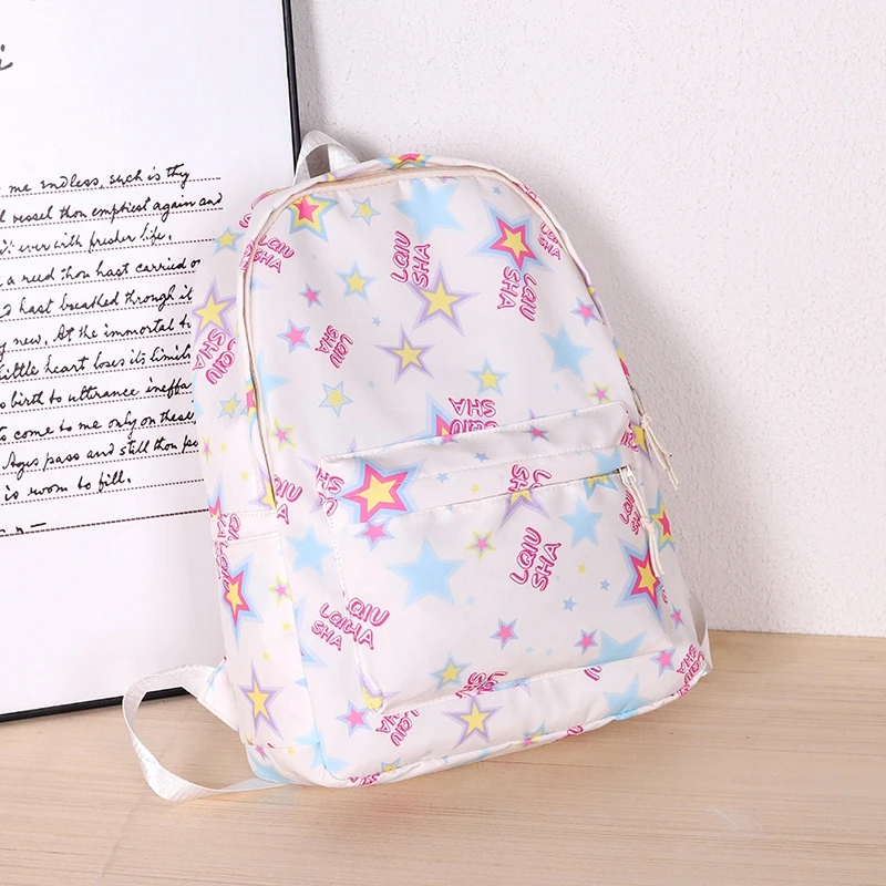 

Students Schoolbag Tutoring Bag Large Capacity Knapsack Waterproof Outdoor Travel Backpack Tote Gift
