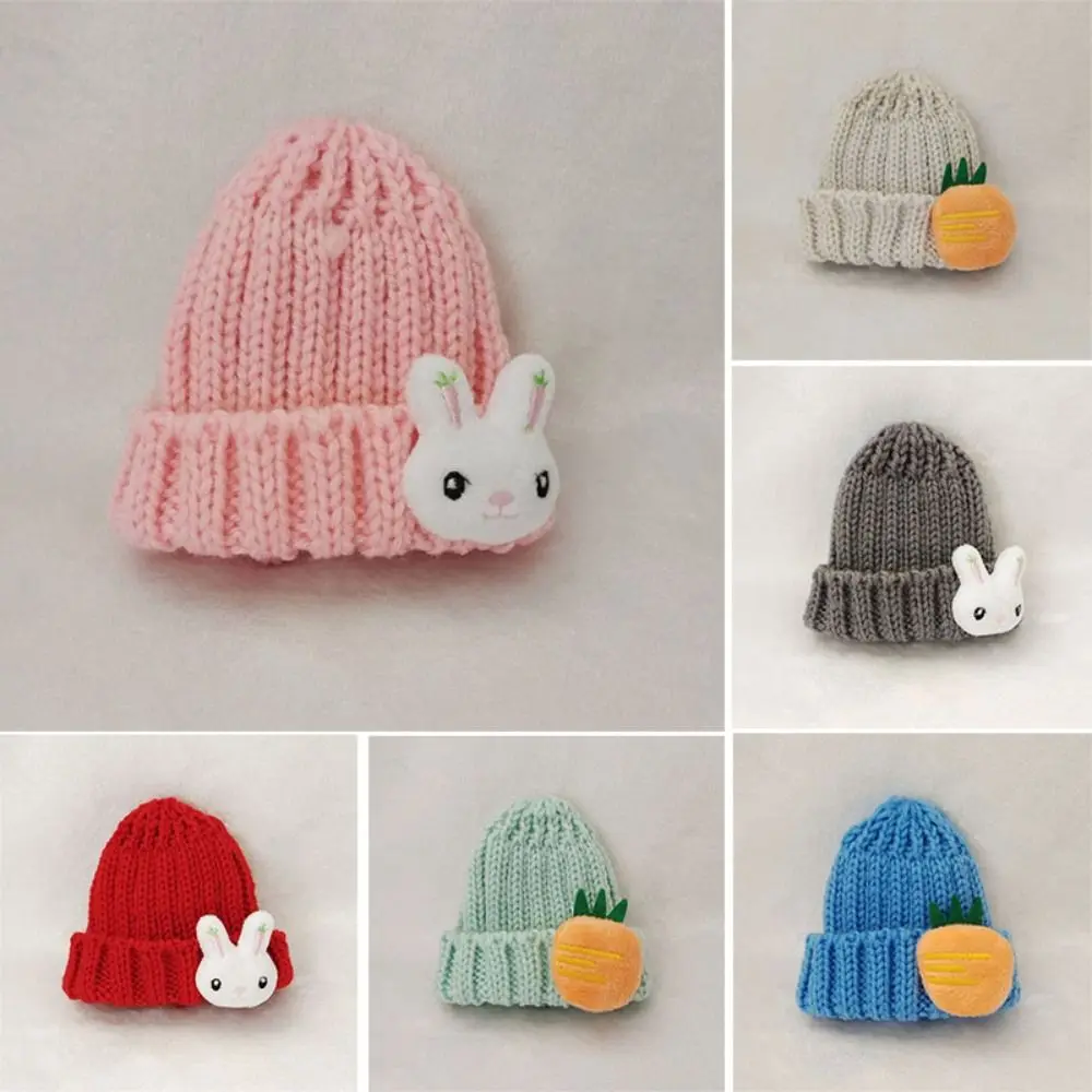 Fashion Knitted Hat High Quality 10 Styles Candy Color Casual Wear Hat Cute Animal Plush Doll Headwear 15cm Cotton Dolls