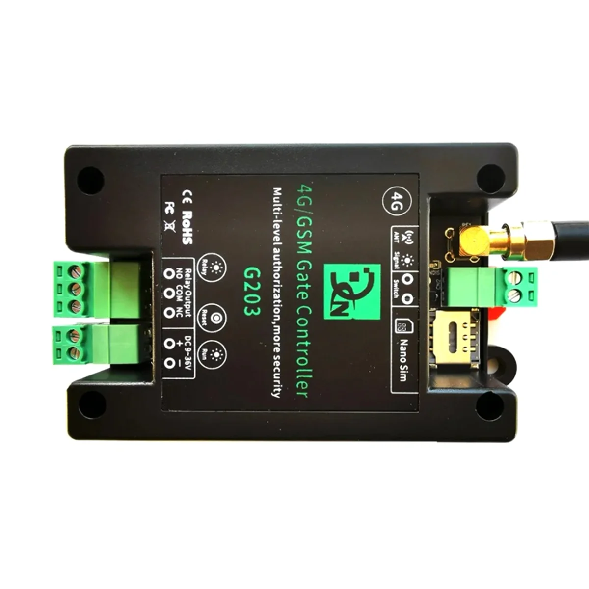 A25UGSM 4G LTE Access Controller SMS APP Remote Control On/Off Relay Switch for Automatic Sliding Swing Door Opener EU