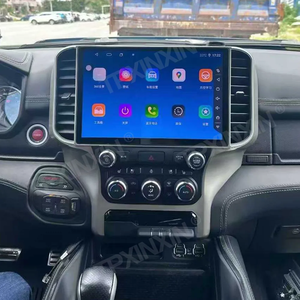 

Автомагнитола 2DIN Android 14 для Dodge RAM 2019-2023 с Carplay, GPS-навигацией, 13.1-дюймовым экраном, мультимедийным плеером и магнитолой