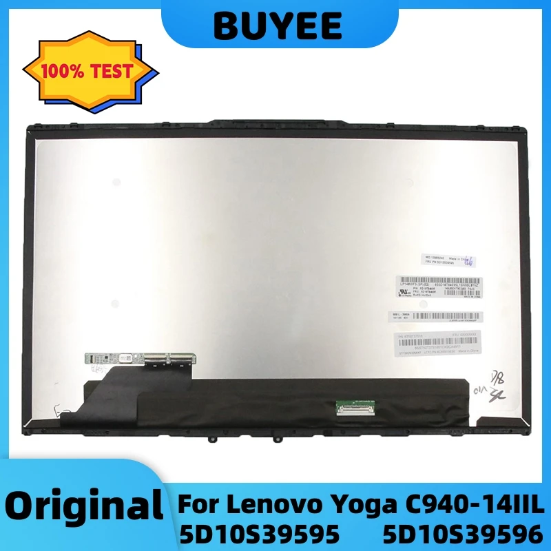 

14” For Lenovo Yoga C940-14IIL 5D10S39595 5D10S39596 LCD Touch Screen Assembly Module LP140WF9-SPE2 NV140QUM-N54 LED Display