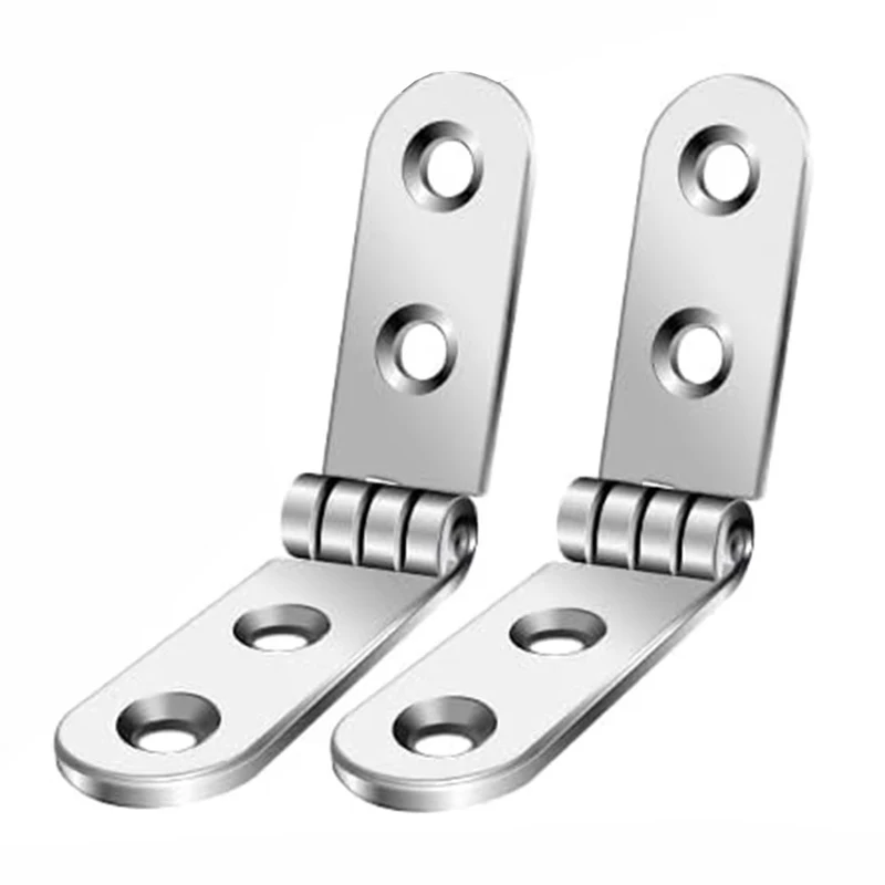 2pcs 180 Degree Foldable Hinge Flap Screw-On Hinges For Sewing Machine Cabinet Door Hinge Furniture Hardware Accessories
