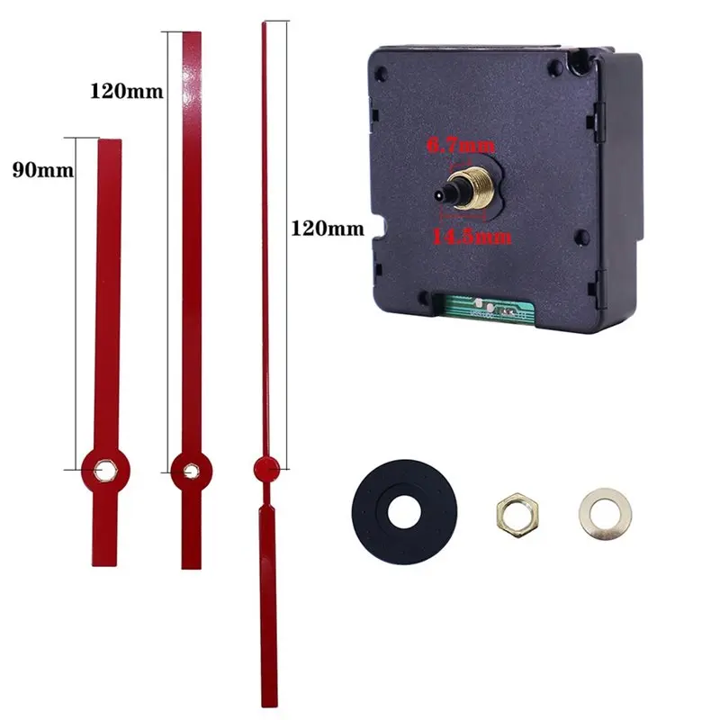 B84B DIY Clock Movement Mechanism Kit, Radio Controlled Silent Hands Repair Replacement, Germany DCF Signal Mode