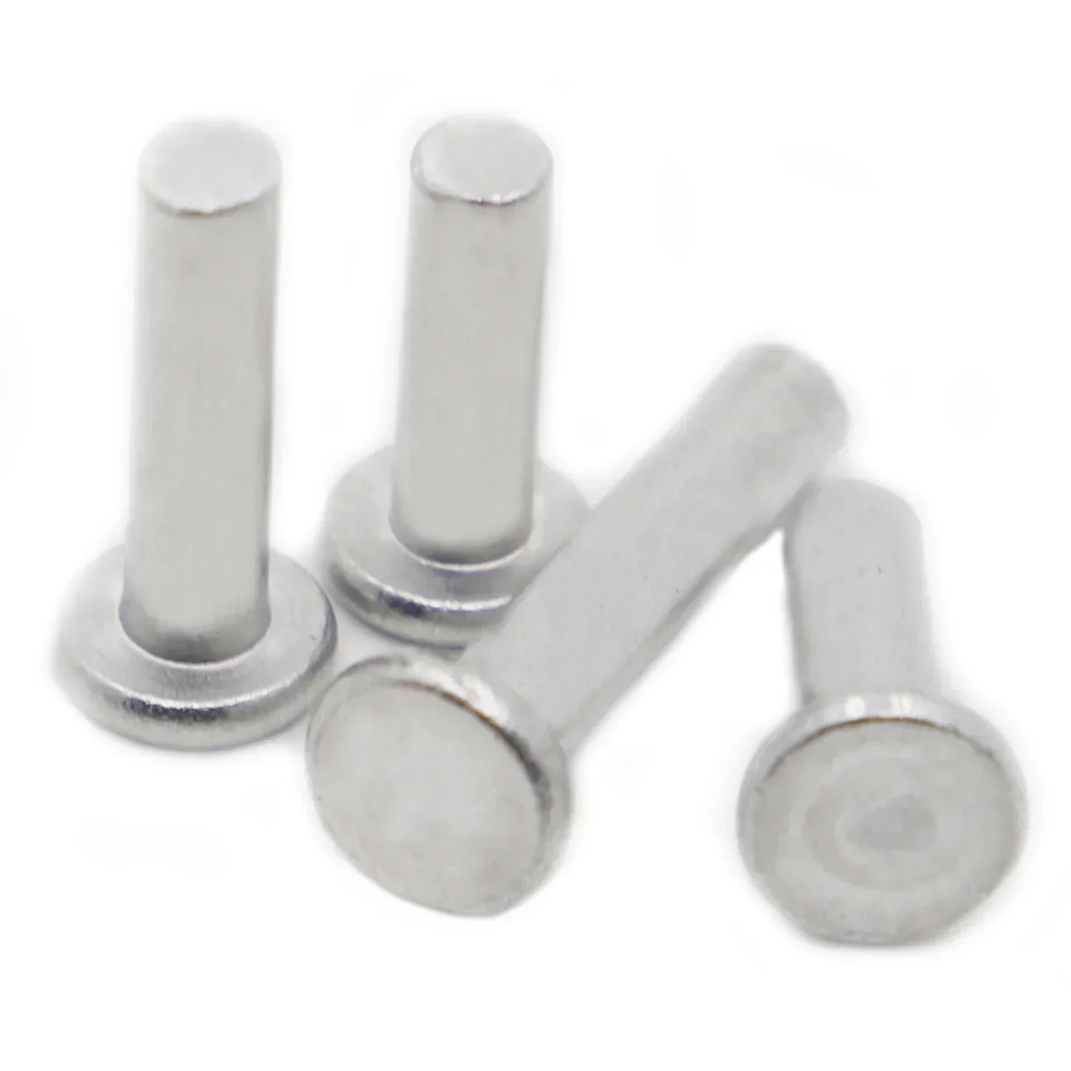 10-50pcs M2-M8 GB109 Aluminium Alloy Flat Thin Wafer Head Punch Self-plugging Solid Rivet Rod