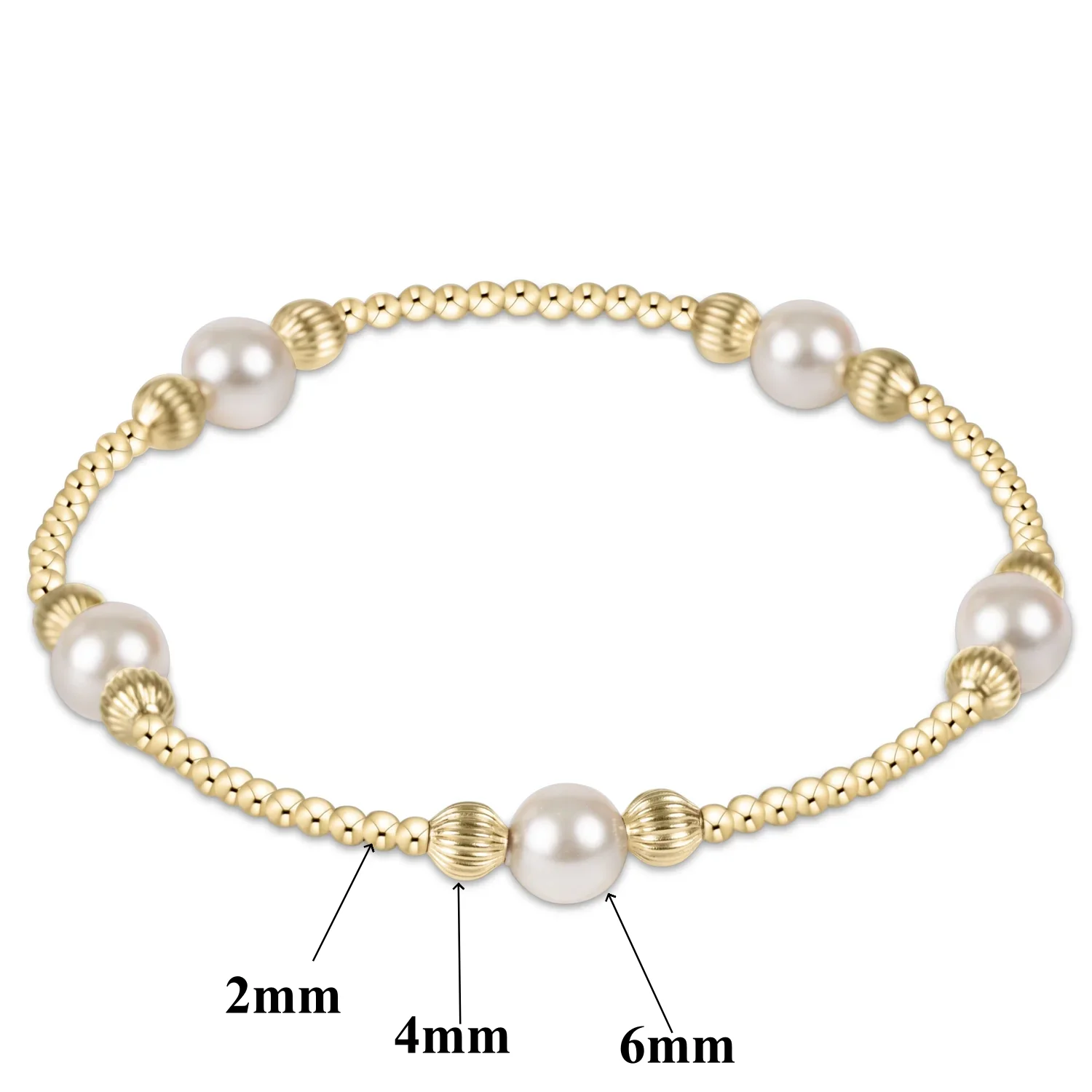Vlen Muschelperlen-Armband mit 18K vergoldeten Perlen, Stapelschmuck, zierliche Braut-Strand-Handgemachte Perlenarmbänder für Frauen, Geschenk – Detail 9