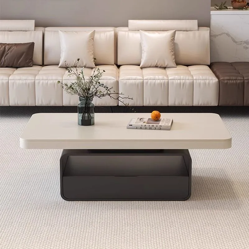 

Clear Minimalist Coffee Table Aesthetic Ornaments Unique Floor Coffee Table Italian Storage Mesa Centro Salon Home Furniture