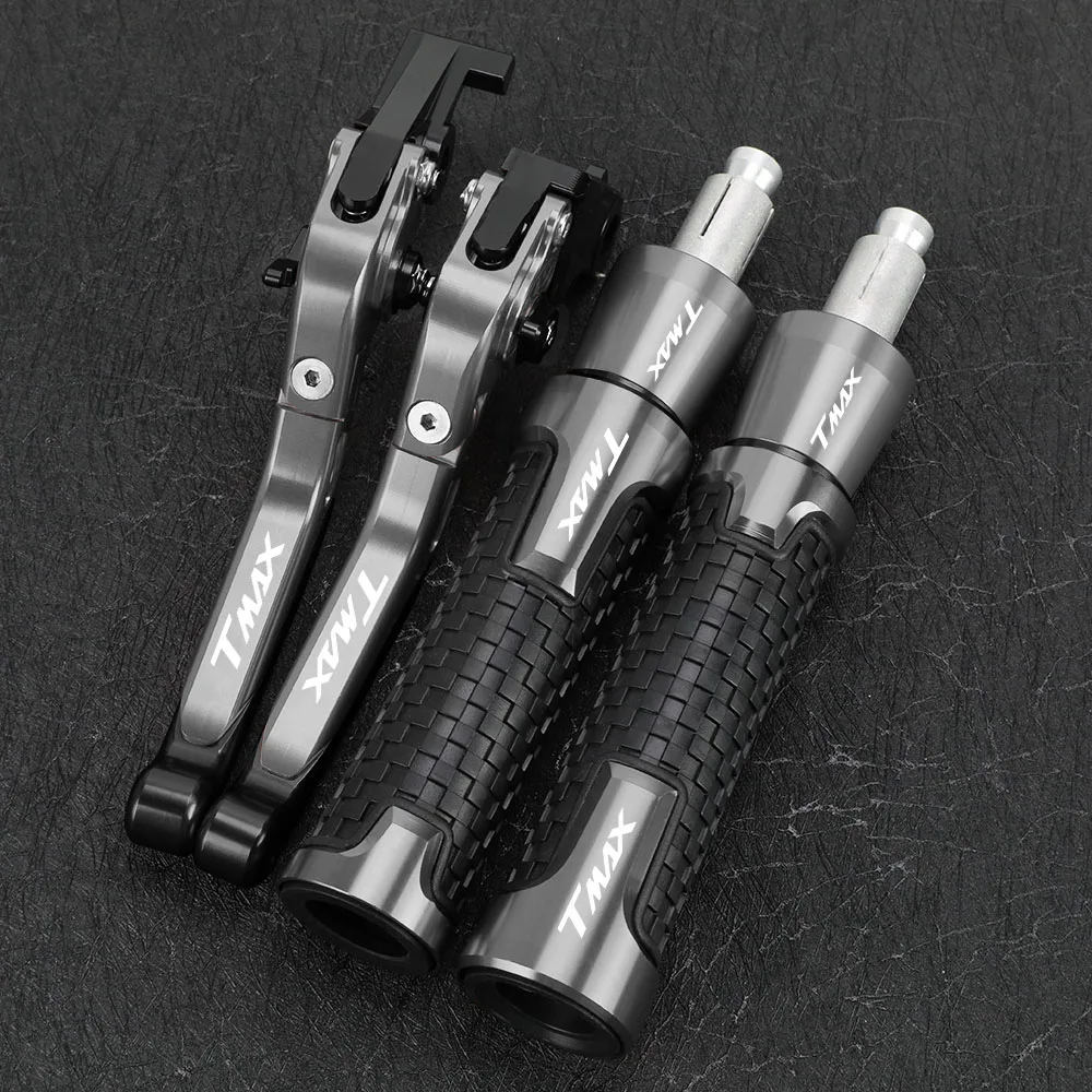 

Motorcycle Accessories For YAMAHA TMAX500/530 2001 2002 2003 2004 2005-2007 Handgrips Brake Clutch Levers Handlebar Grips Ends