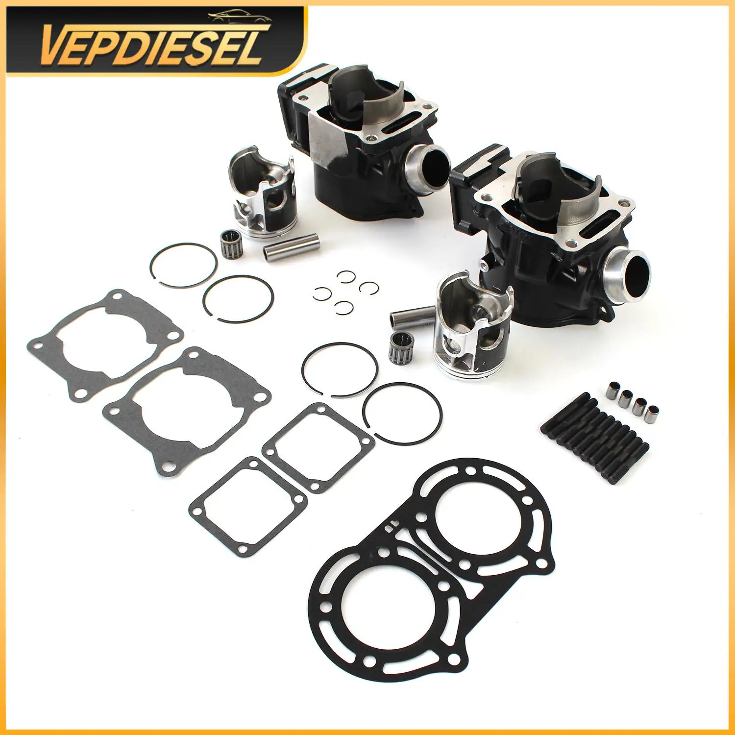 1Set Cylinder Head Piston Gasket Top End Kit 2GU-11311-00-00 2GU-11181-00-00 3GG-11351-02-00 for YAMAHA Banshee 350 1987-2006