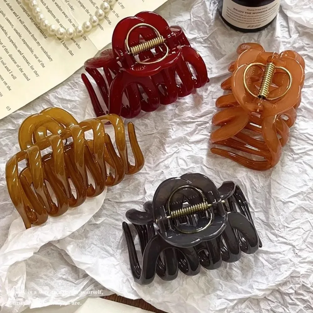 

New Design Pumpkin Hair Claw Clip Back Long Hair Sweet Hair Ornament Hair Accessories Hairpin For Women Gift