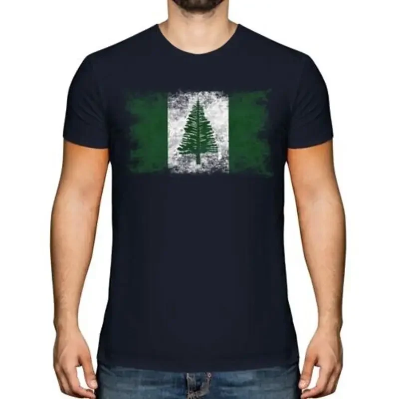 Norfolk Island Distressed Flagge Herren Top Geschenk Bekleidung Trikot