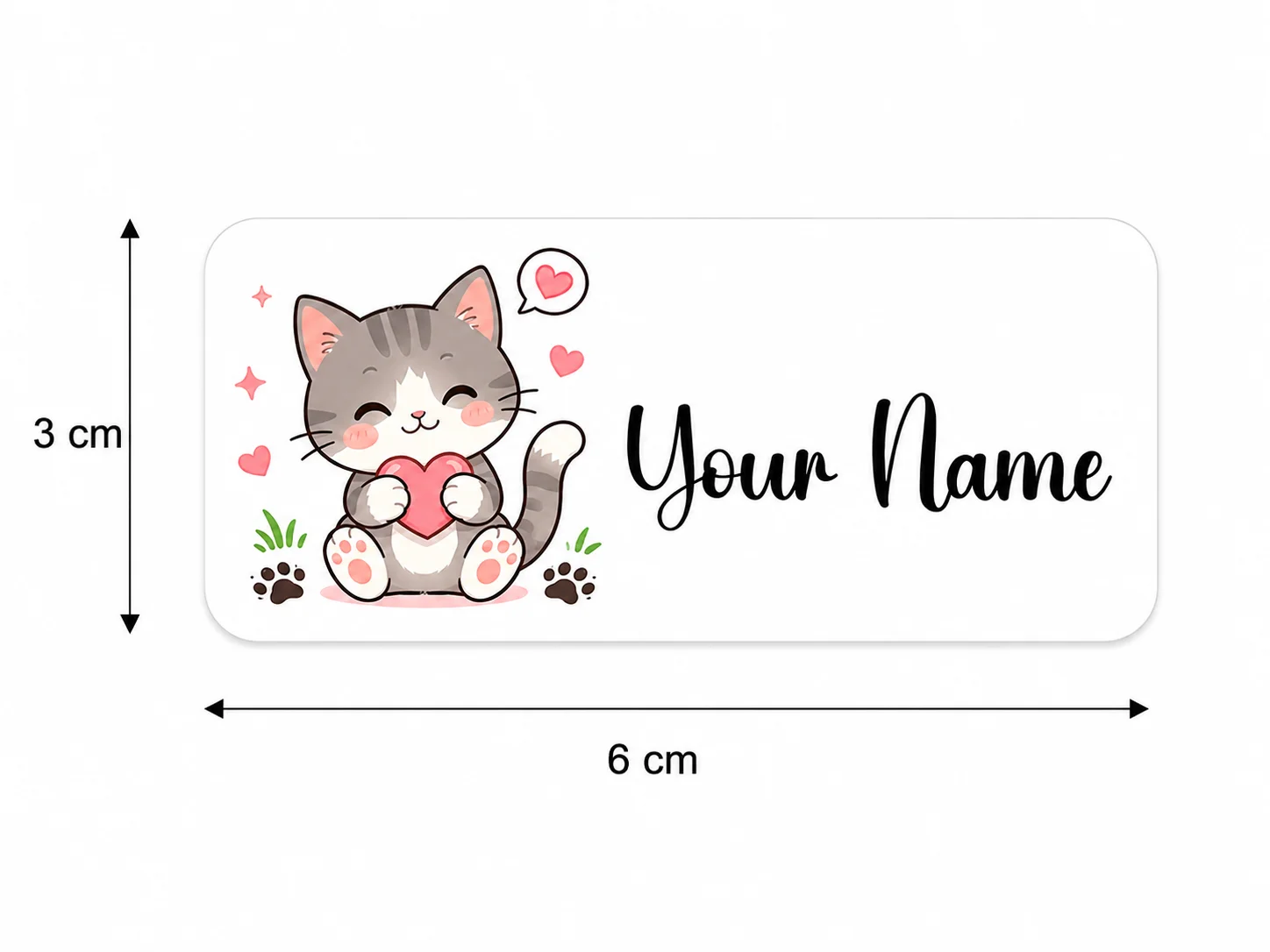 Customized Back-To-School Name Stickers Cute Animal Friends Name Stickers, Suitable for Personalized Labels for School, Office, Water Bottles, Pencils - Non-Curling Adhesive Waterproof Name Tags for School Classrooms, Backpacks, Luggage - Back-To-School Gift for Son or Daughter