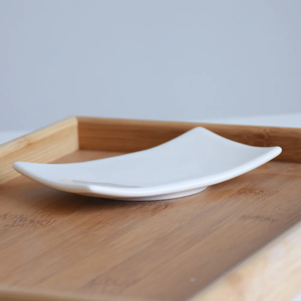 صندوق صابون سيراميك بسعة كبيرة، تصميم حديث، حاوية صابون لديكور الحمام مع قاعدة مضادة للانزلاق للاستخدام المنزلي والفندق باللون الأبيض #1