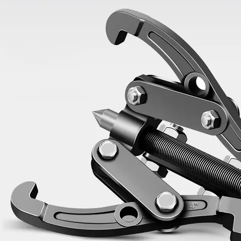 Gear Puller 3/4/6 Inch 3 Jaw 2 Jaw Reversible Pulley Remover Tool Bearing Flywheel Removal Kit Heavy Duty Professional Grade