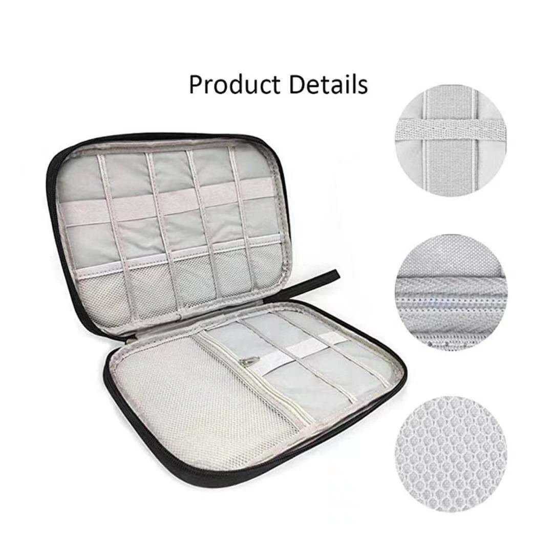 Travel Digital Data Line Storage Bag Portable USB Charger Plug Storage Bags Waterproof Data Cable Headphone Organizer