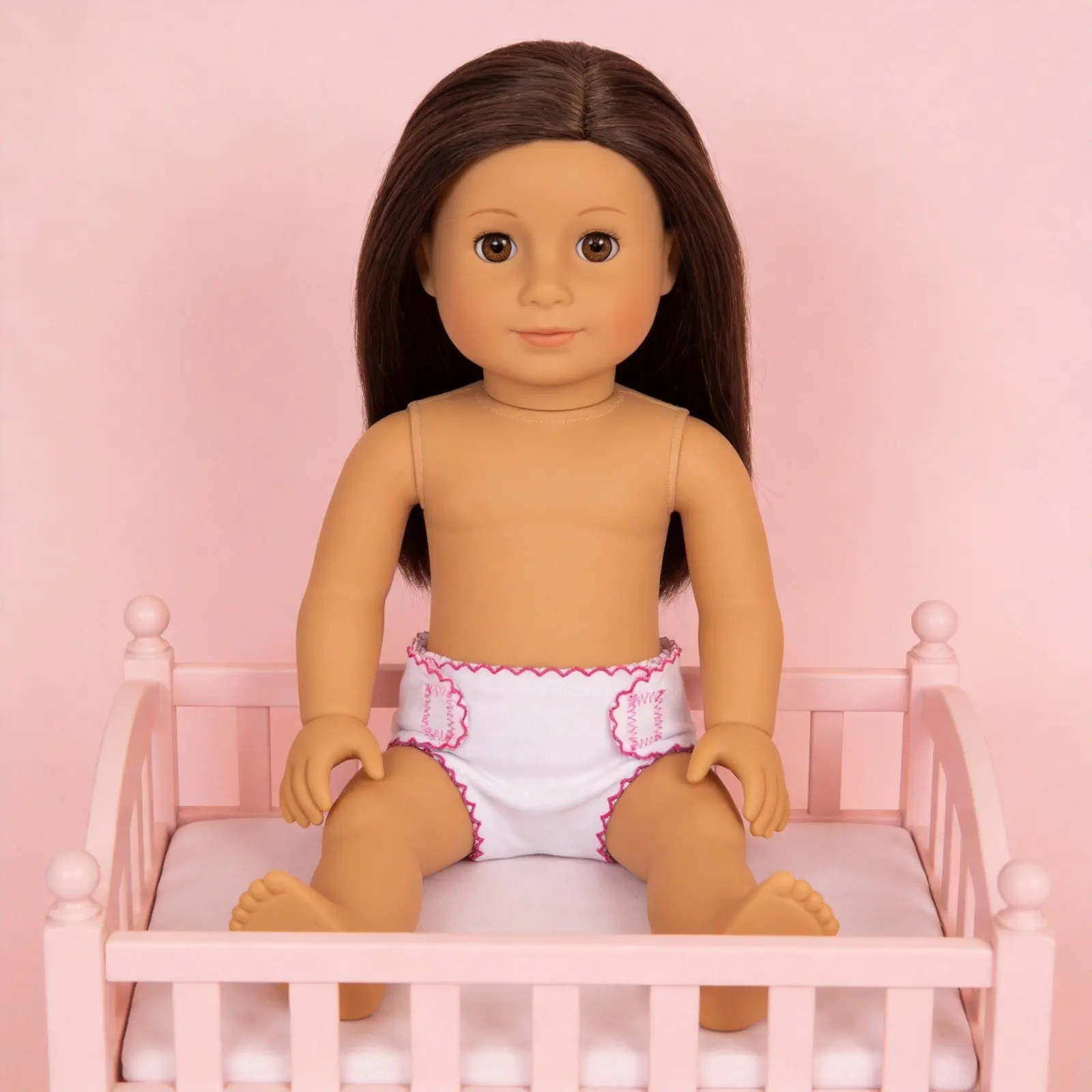 

4Pcs Baby Diapers Reusable Fabric Underwear for 18 Inch Girl Newborn Pretend Play Clothes Accessories