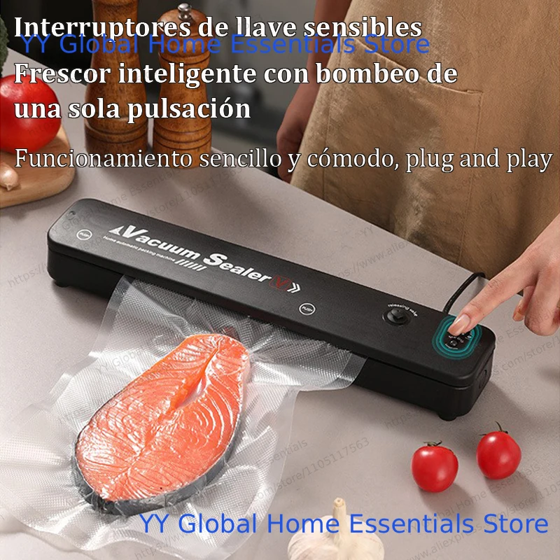 Scelleuse sous vide automatique pour une cuisine domestique avec 10 sacs pour étendre la fraîcheur, 110 V et 220 V disponibles