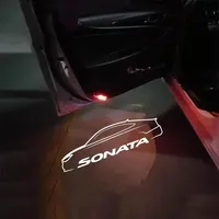 Car Door Welcome Light LED Logot Courtesy Light For Hyundai Sonata 8th Generation 2010-2014 Door LightShadow Ambient Lamp