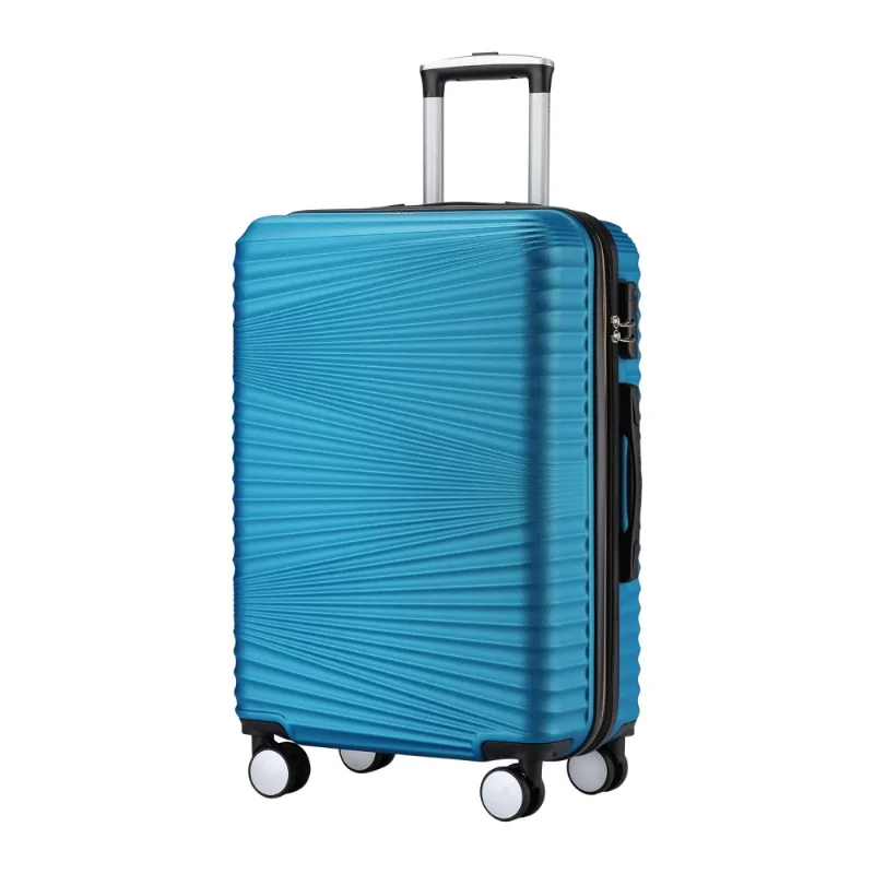 

20 Inch Expandable Hardside Luggage with Spinner Wheels Lightweight Checked Suitcase Blue