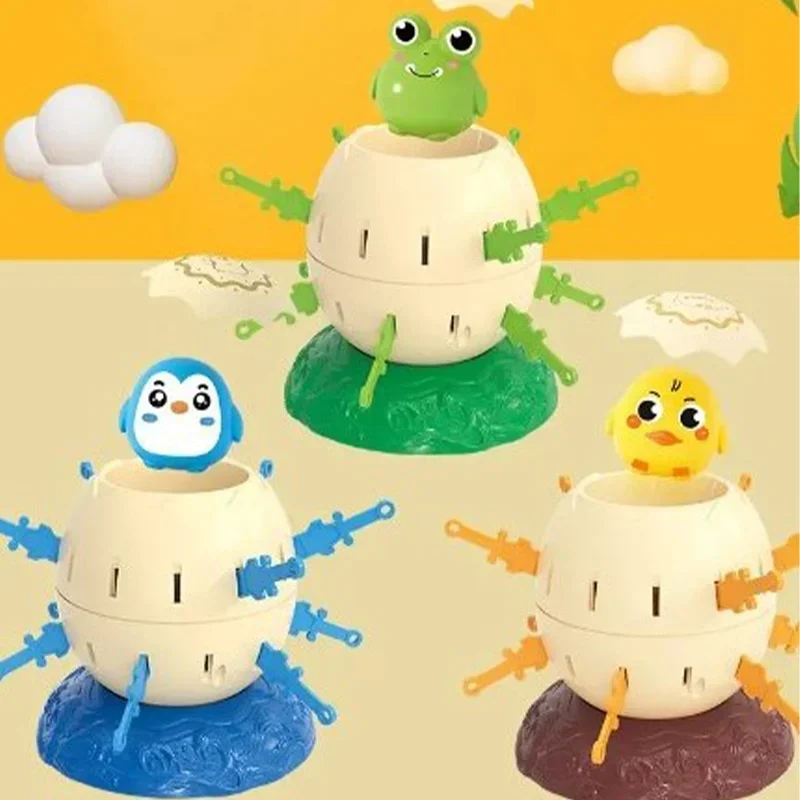 

Children Puzzle Toy Pirate Bucket Plug-in Chicken Frog Penguin Party Prank Family Interactive Game Pirate Egg Table Toy