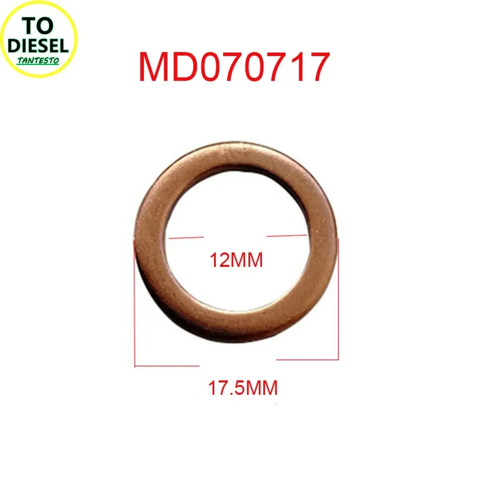 100PCS Diesel Car Fuel CRIN Injector Repair Gasket for Mitsubishi Delica Pajero L200 L400 MD070717 4D56 4M40 4D65, 4D68, 4D55