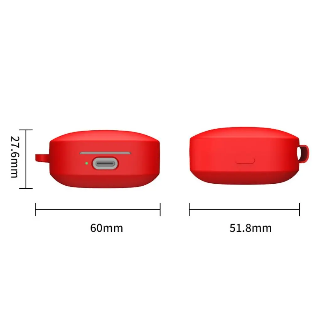 Custodia protettiva in Silicone morbido protezione antiurto antigraffio con custodia a gancio per Redmi Buds 6 Active
