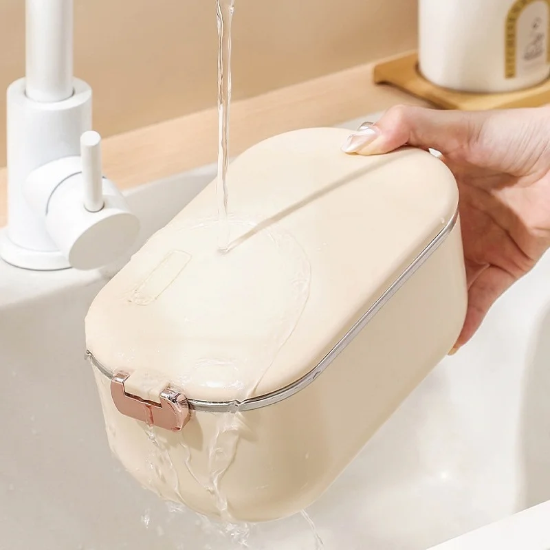 Electric Lunch Box Portable 304 Stainless Steel Waterless Heating Lunch Box Hot Rice Heater Plug-in Bento Box