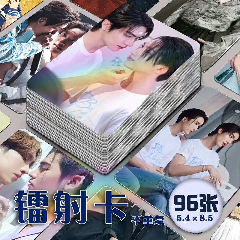 Thail Star 96pcs BossNoeul Boss Noeul Couple Laser Mini Card Wallet Small Cards Fanmade Collection Birthday Gifts