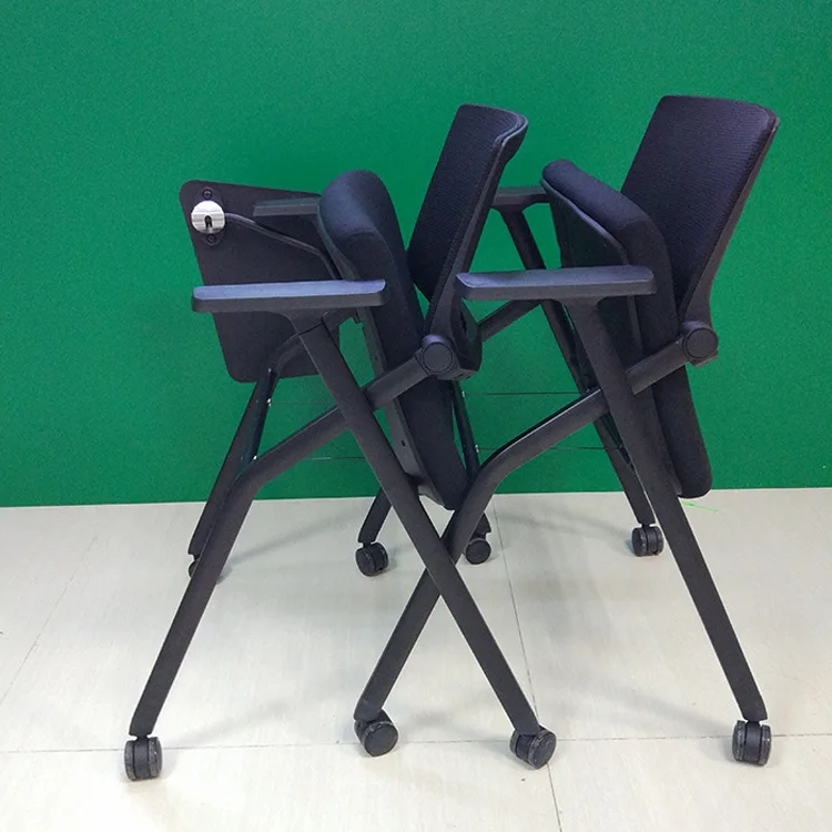 

Training, wisdom integrated desks and chairs, fully folded, rack backrest mesh, mobile
