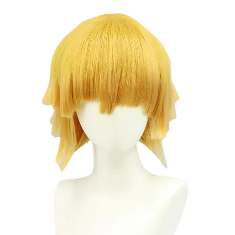 Multiple styles of anime role-playing synthetic fiber wigs: available in black/burgundy/gradient blue, suitable for fans