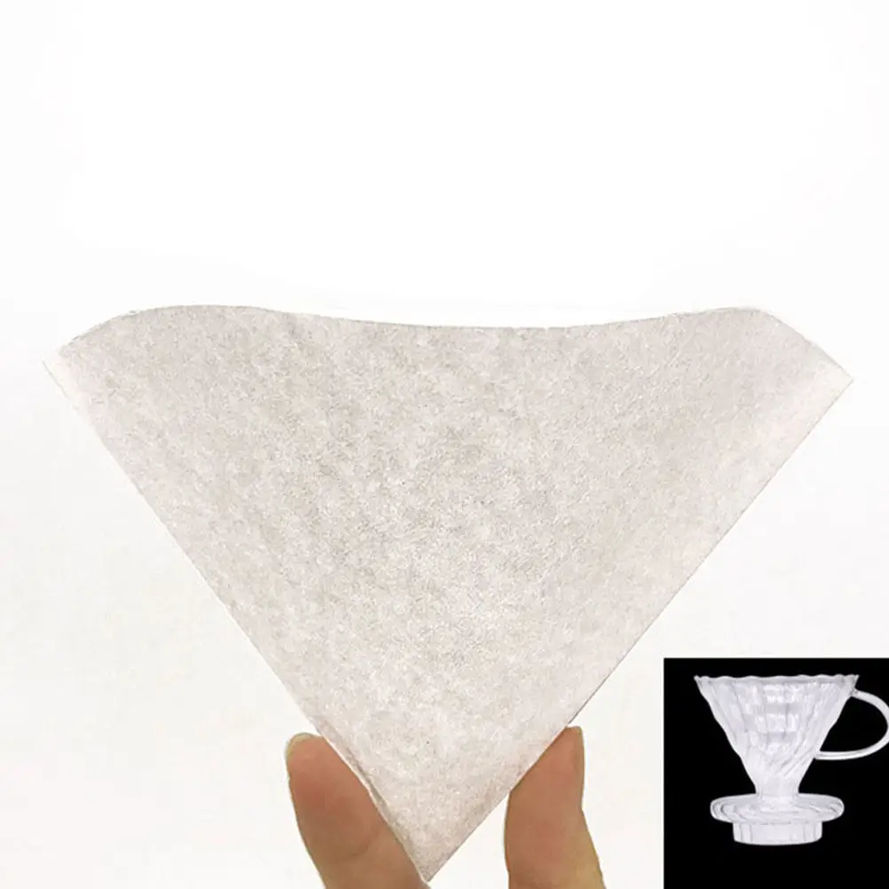 50Pcs -Over Coffee Filter Paper Medium Flow Rate Qualitative Discs for DIY Hand Drip Brewing No Harmful Substances