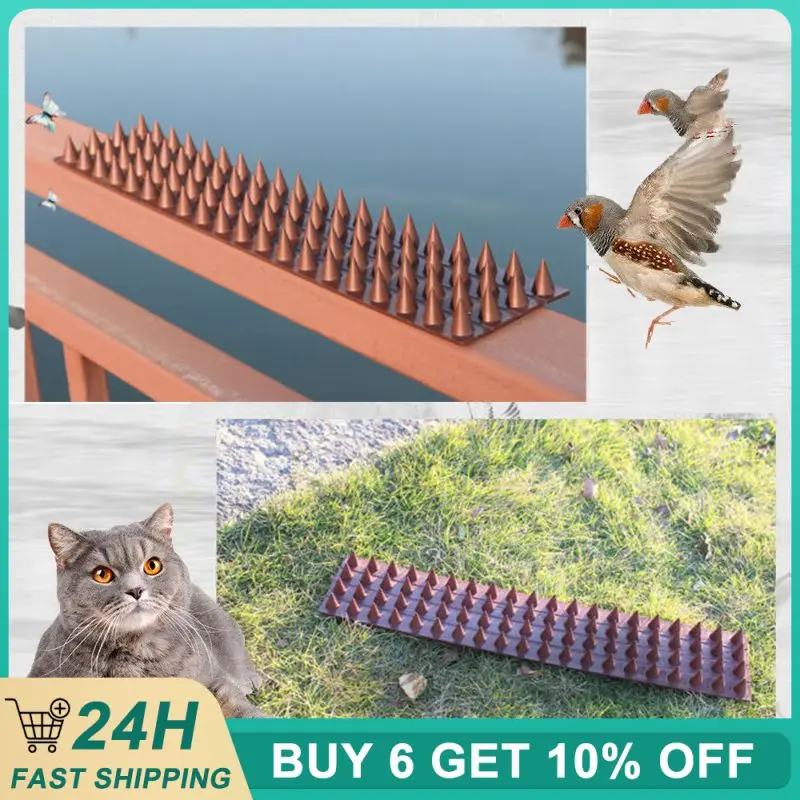 20/2pcs Bird Repellents Garden Animal Dog Cat Protective Nail Board Anti-bird Thorn Wholesale Garden Enclosing Wall Supply