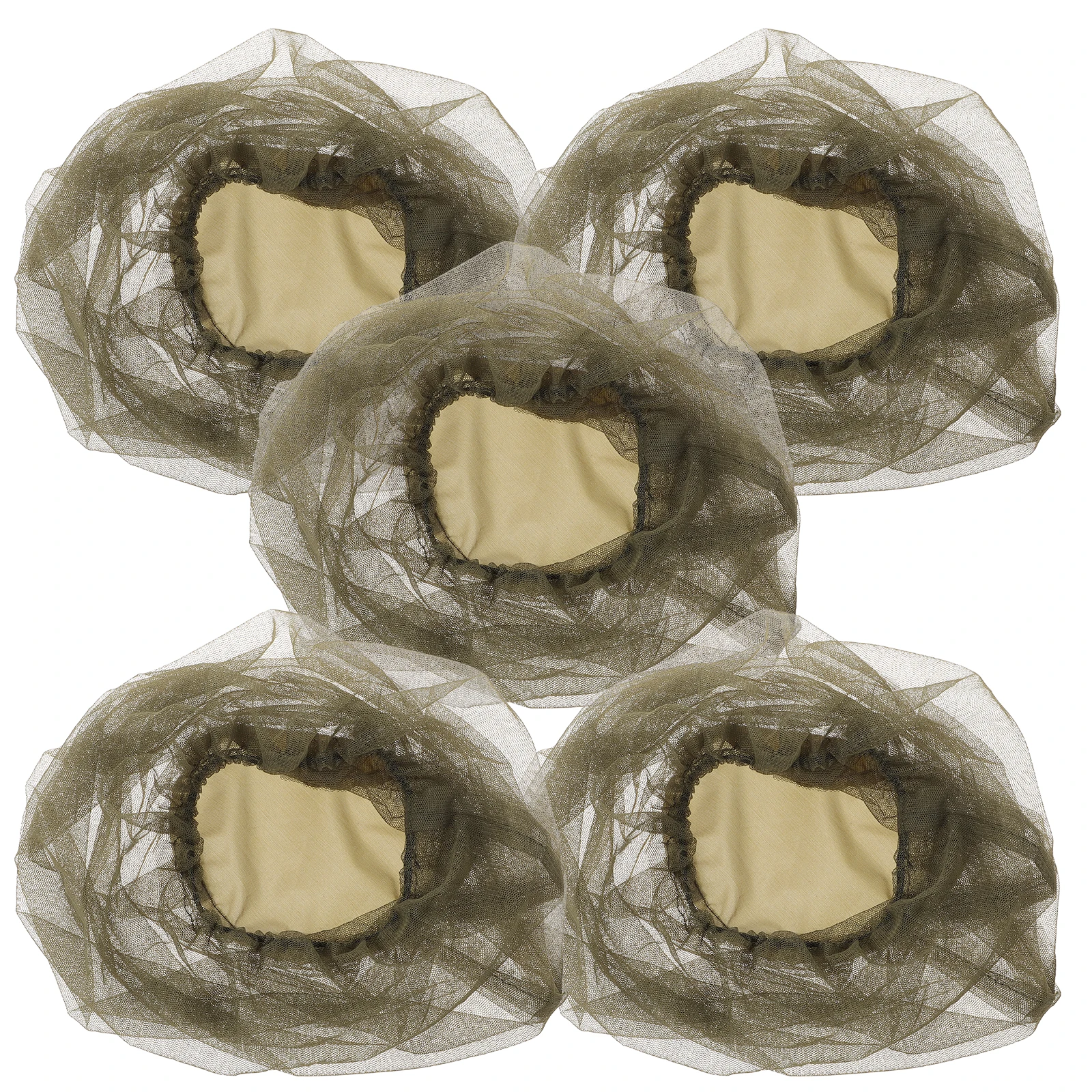 

5 Pcs Hats Insect Beekeeping Fishing Fisherman's Boonie Head Net Green Men and Women