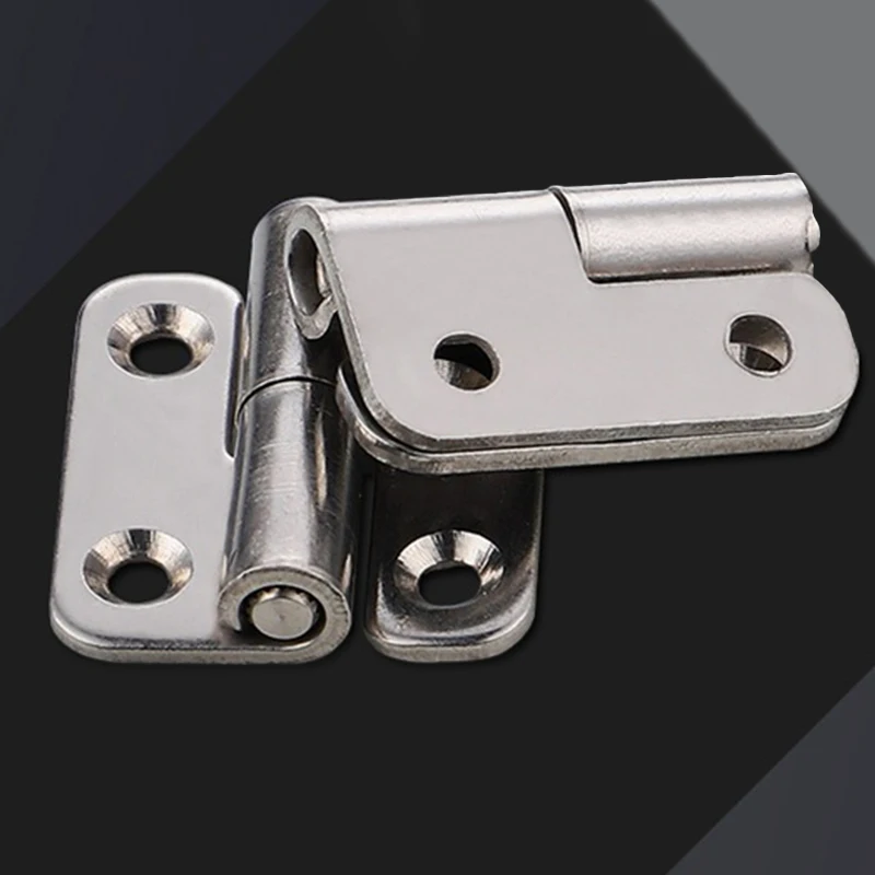 Stainless Steel Thicken Detachable Hinge Removable Concealed Cabinet Round Hinge For Aluminum Doors Bathroom Door【Homeclub】