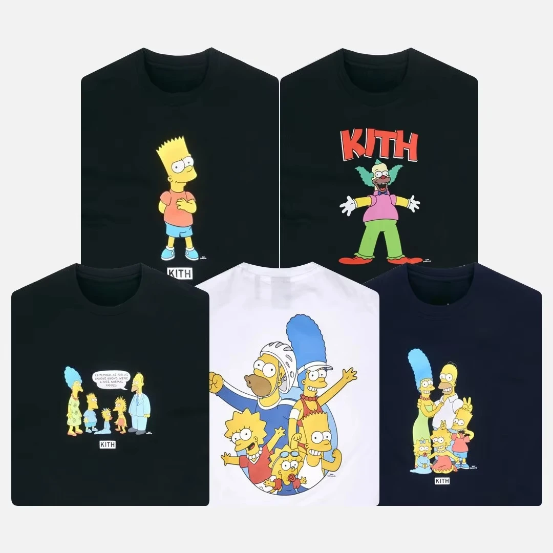 2026 Kids Adults Cartoon Family Character Graphic T-Shirt, Original Animated Figure Art Print Casual Short Sleeve Oversized