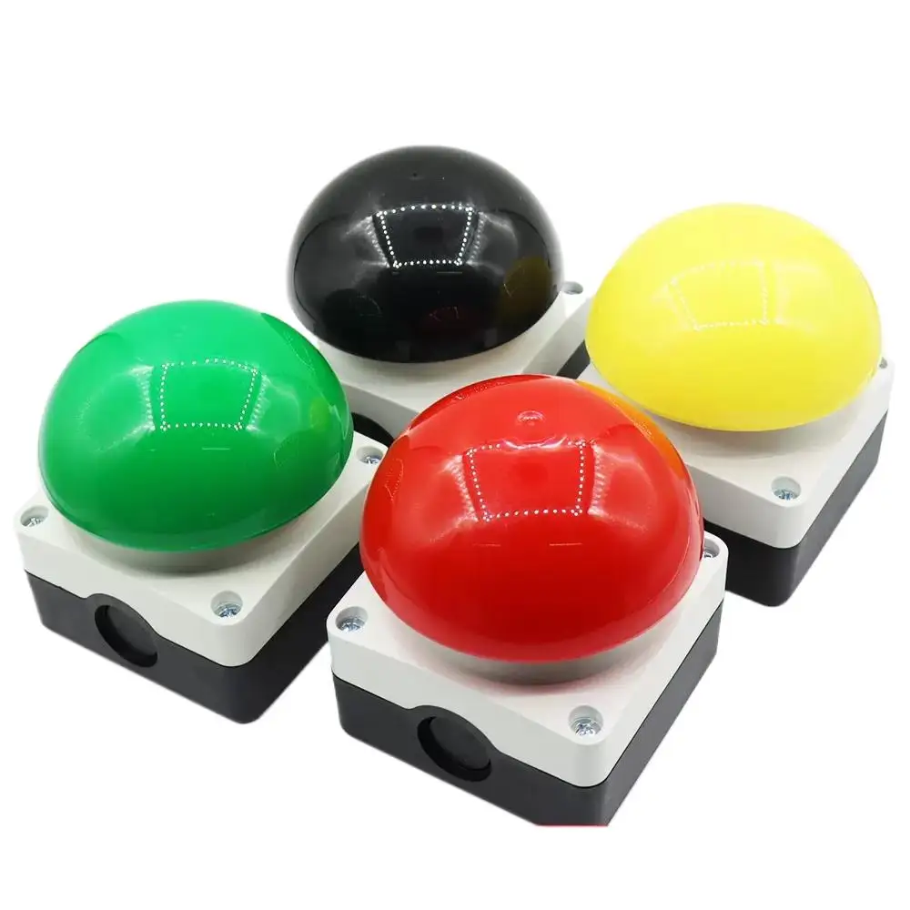 IP65 Waterproof Self-Reset Switch Ball Pedal Hand Clap Judges Clap Light Foot Switch Button Mushroom Button