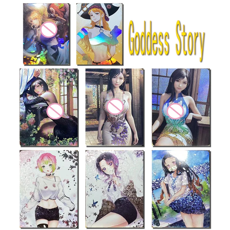 

Goddess Story Tifa Lockhart Nami Kamado Nezuko Kochou Shinobu Kanroji Mitsuri Color Flashcards Game Collection Birthday Gifts