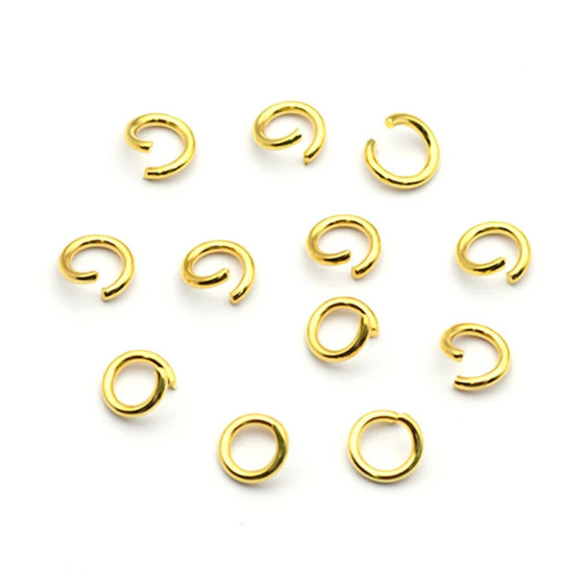 100pcs Stainless Steel Jump Rings Split Rings Necklace Bracelet Connectors Component Open Rings for DIY Jewelry Making Handmade