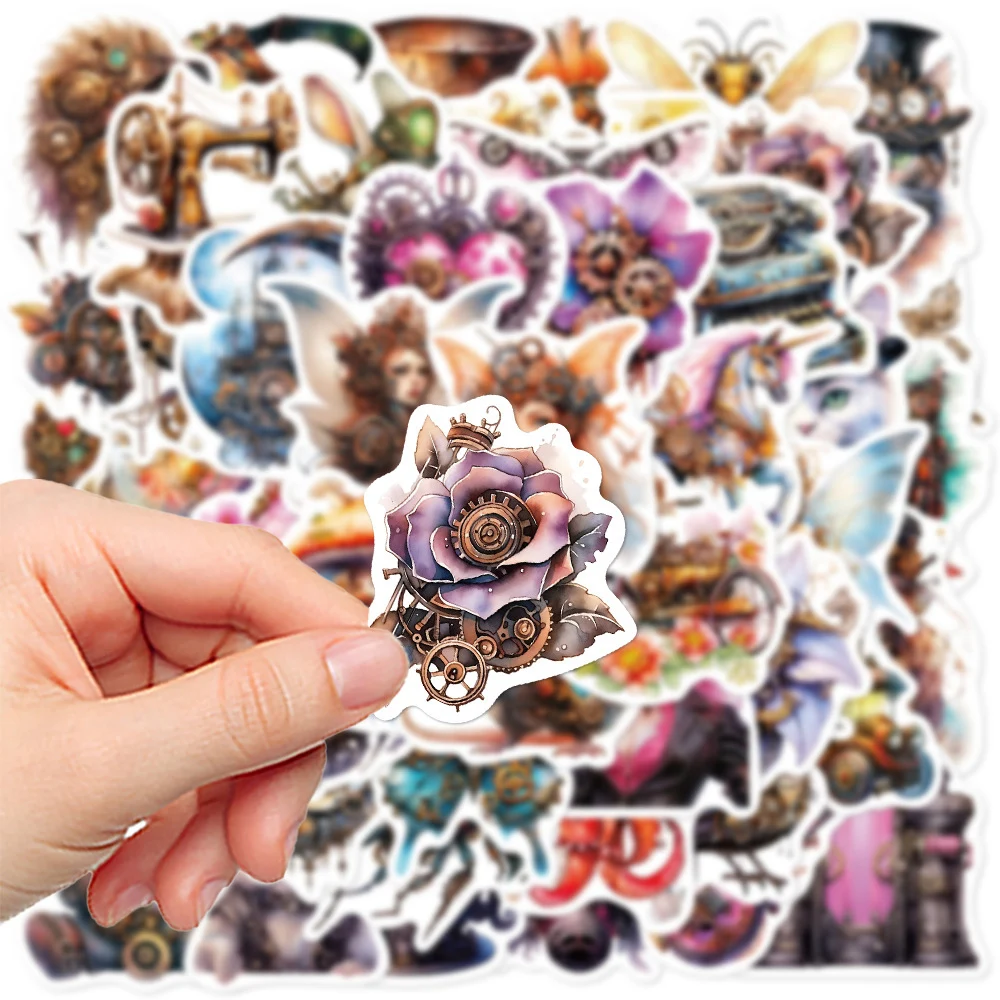 10/30/50pcs Cool Steampunk Witch Girl Graffiti Stickers Laptop Motorcycle Luggage Phone Car Bike Waterproof Sticker Decals Toys