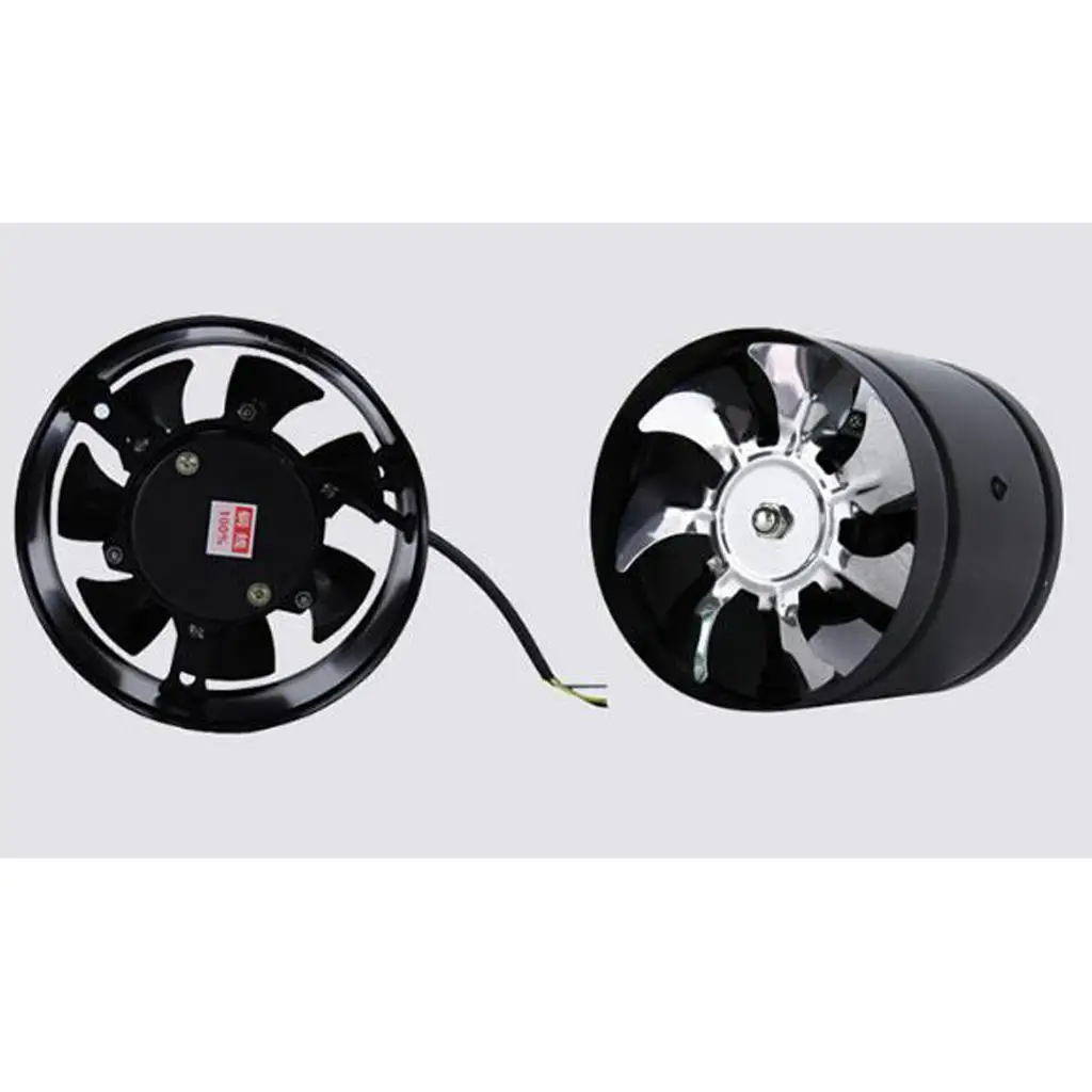 Inline 6 Inch Exhaust Fan Wall Window Mountable Ventilator Low Noise for Bathroom Toilet