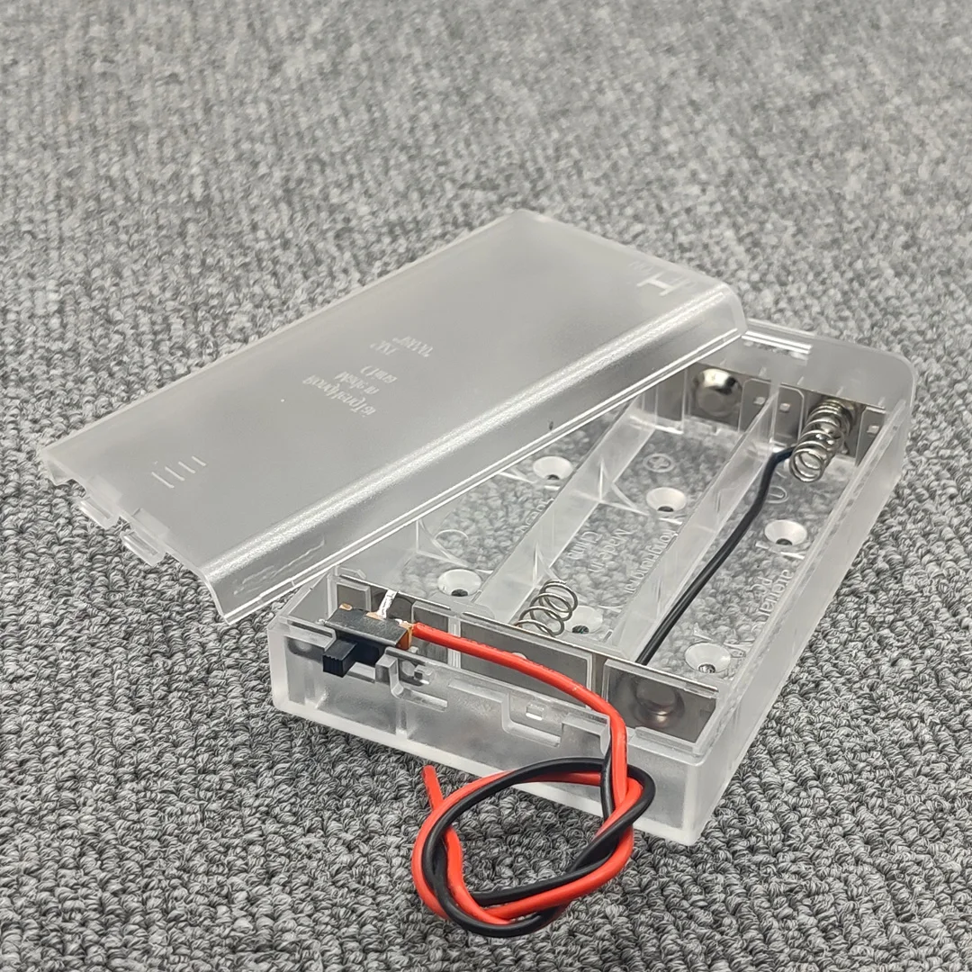 18650/21700 Battery Holder Battery Box 3 Slot Batteries Series Connection With Switch 3*18650/21700 Welding-Free DIY