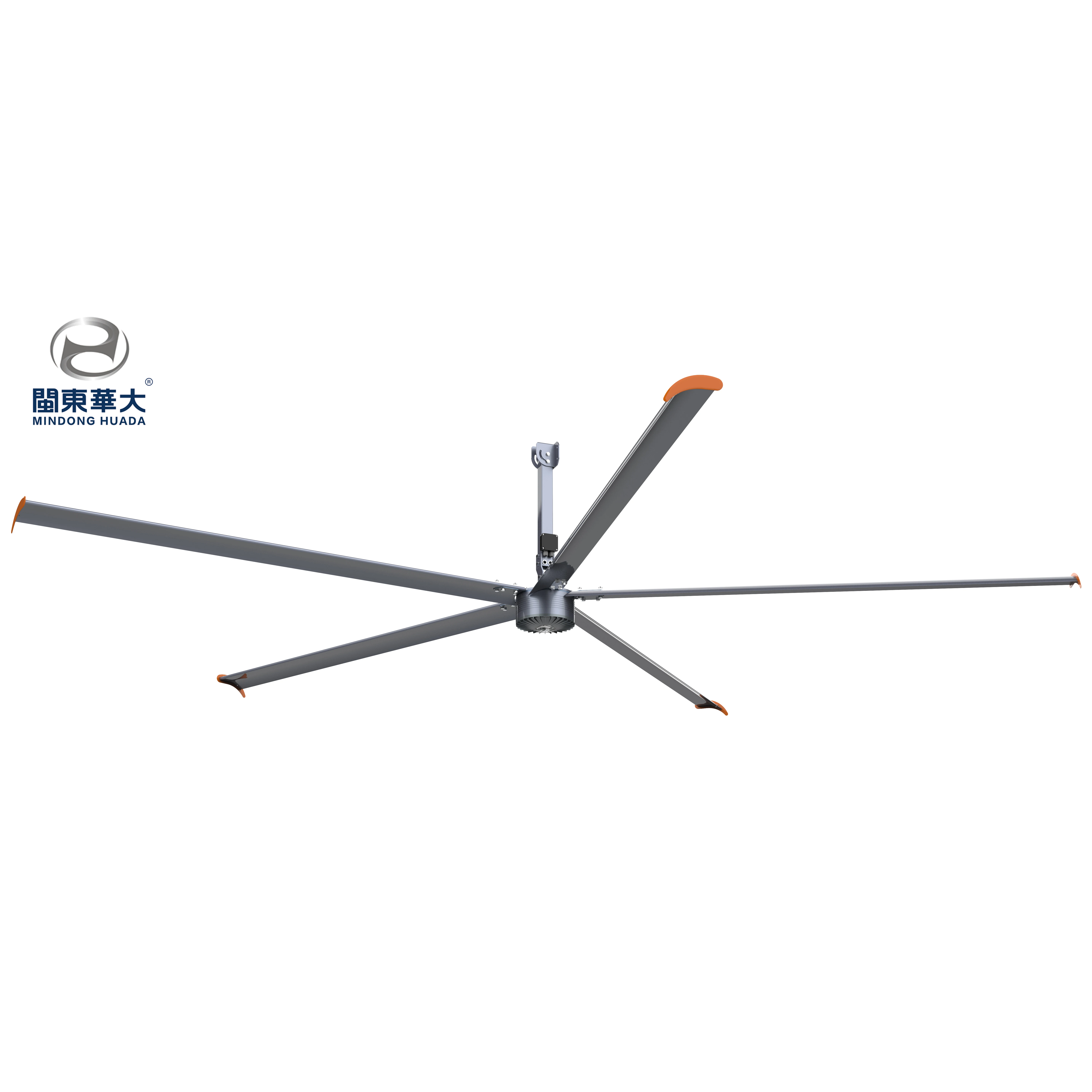 HUADA Manufacture 5m Giant High Volume Low Speed Industrial Large Ceiling Fan For Big Factory And Church