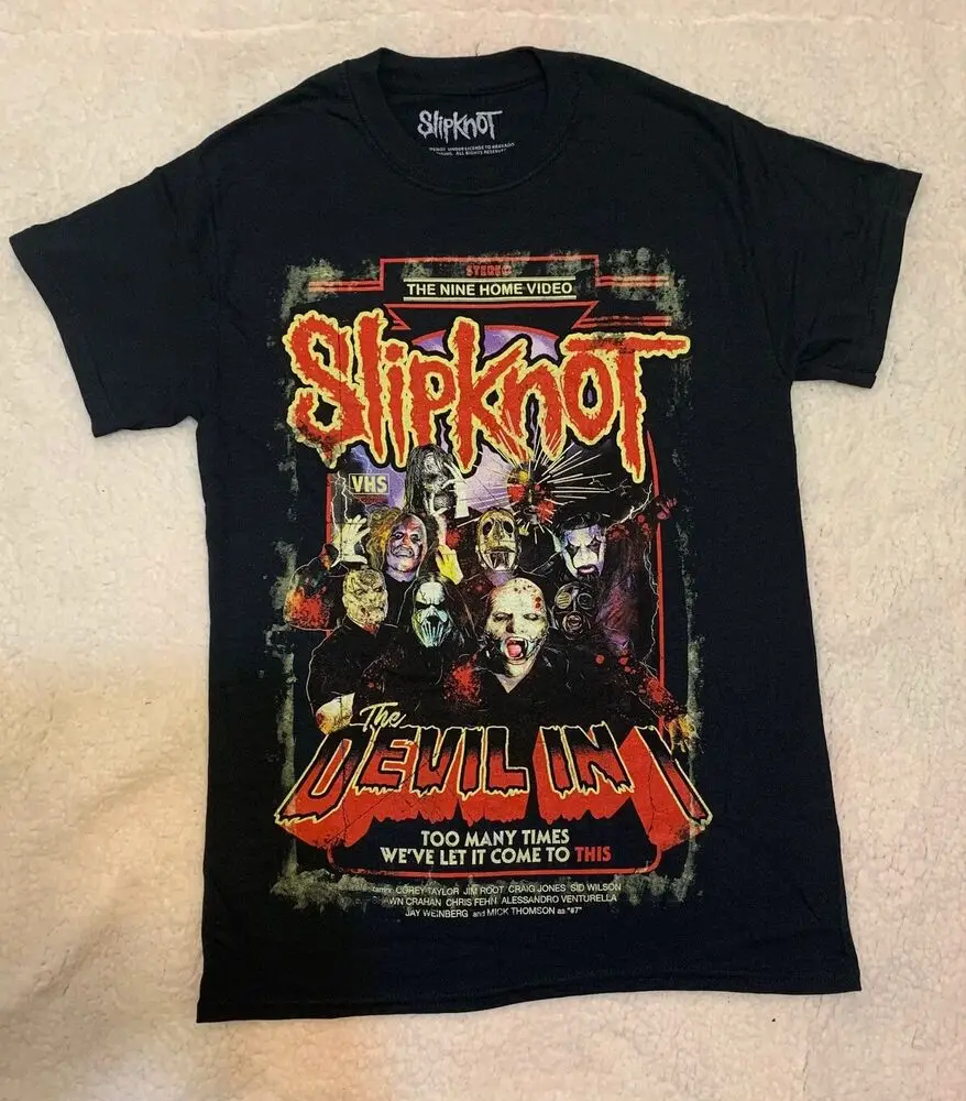 Черные хлопковые футболки Devil In The Nine Home Viddeo, роскошный бренд, винтажные, большие размеры