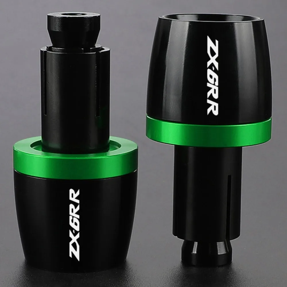 

2004 2003 2002 2001 Accessories For KAWASAKI ZX6RR 2000-2006 2005 Handlebar Grips Ends Motorcycle Handle Bar Cap End Plug ZX6 RR