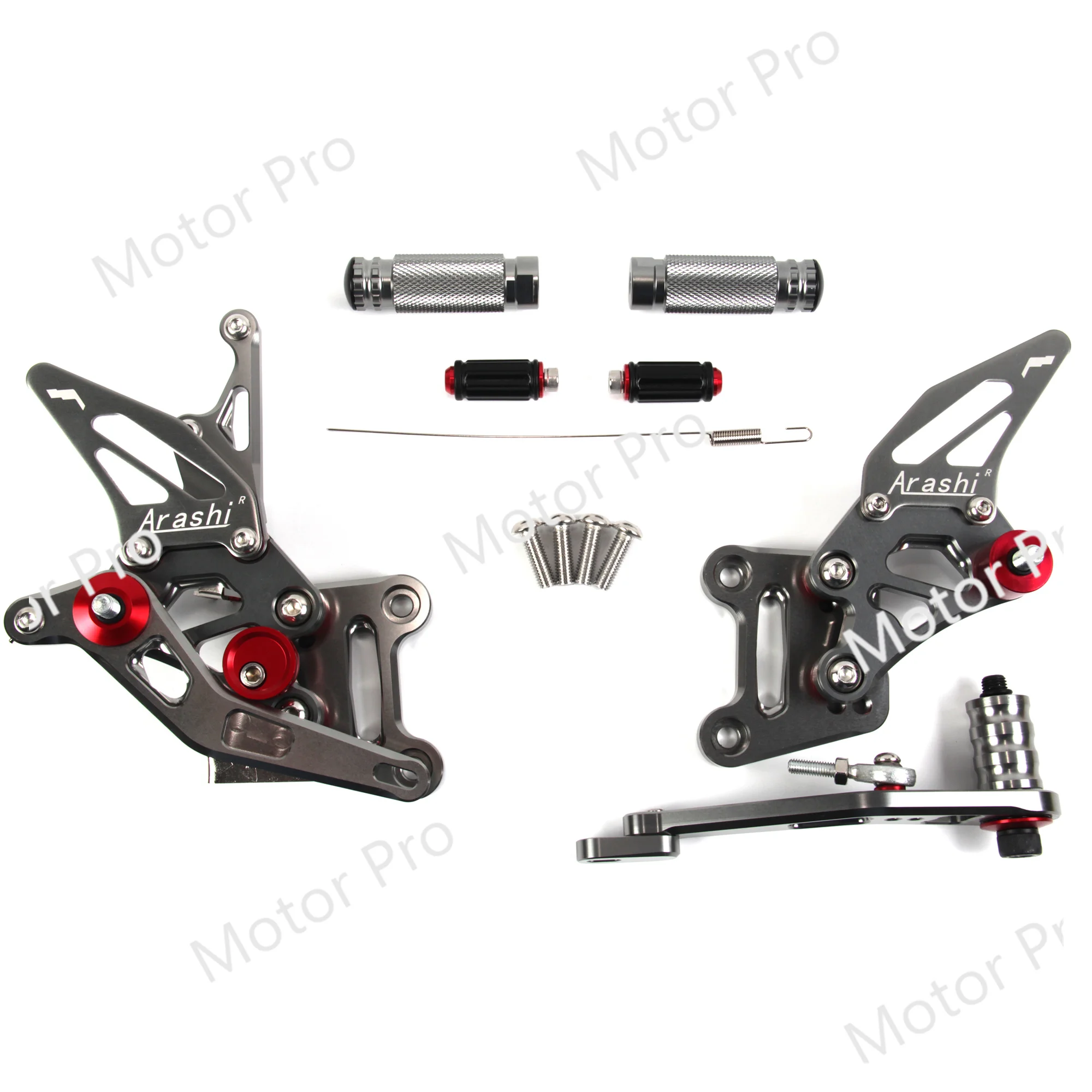 Adjustable Footrests For Suzuki GSXR 1000 2017 - 2023 Motorcycle Foot Pegs Rearset Pedal GSXR1000 GSX-R 1000R ABS 2018 2019 2020