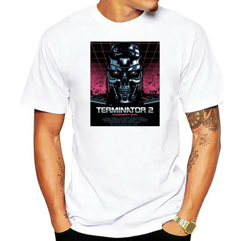 Terminator Movie MenFunny Tshirts Hip Hop Streetwear Tshirt Cool Logo Tee Shirt Short Sleeves T-Shirts Short Shirts For Men