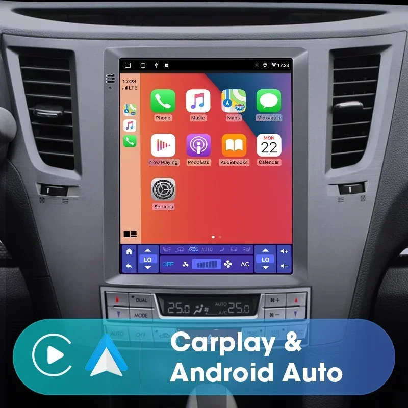 Srnubi-Lecteur vidéo de voiture pour Subaru Outback, Android 12.0, Radio, 4G, WiFi, Carplay, Limitation, Unité principale, 2Din, 2009 \