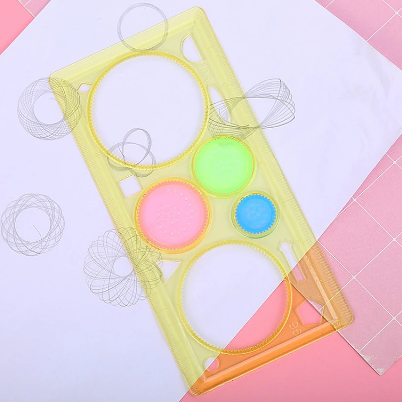 

Geometric Ruler for Students Mathematics Drawing Drafting Tools Learning Painting Children Puzzle Toys Art Tool