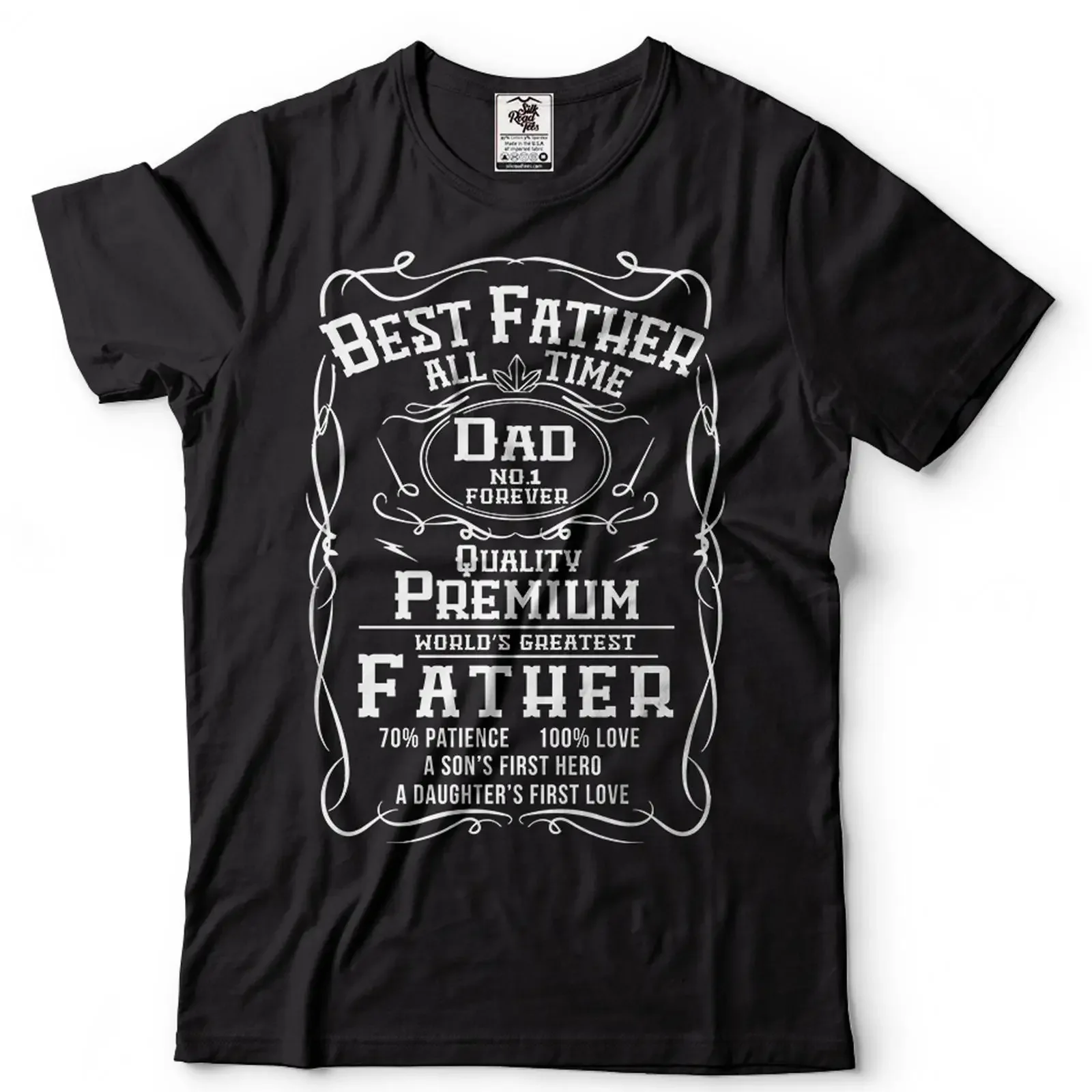 Camiseta para hombre, el mejor papá, número 1, para siempre, diseño vintage, el mejor papá del mundo, divertida, ideal para el Día del Padre o como regalo de cumpleaños para él, estilo vintage, efecto lavado.