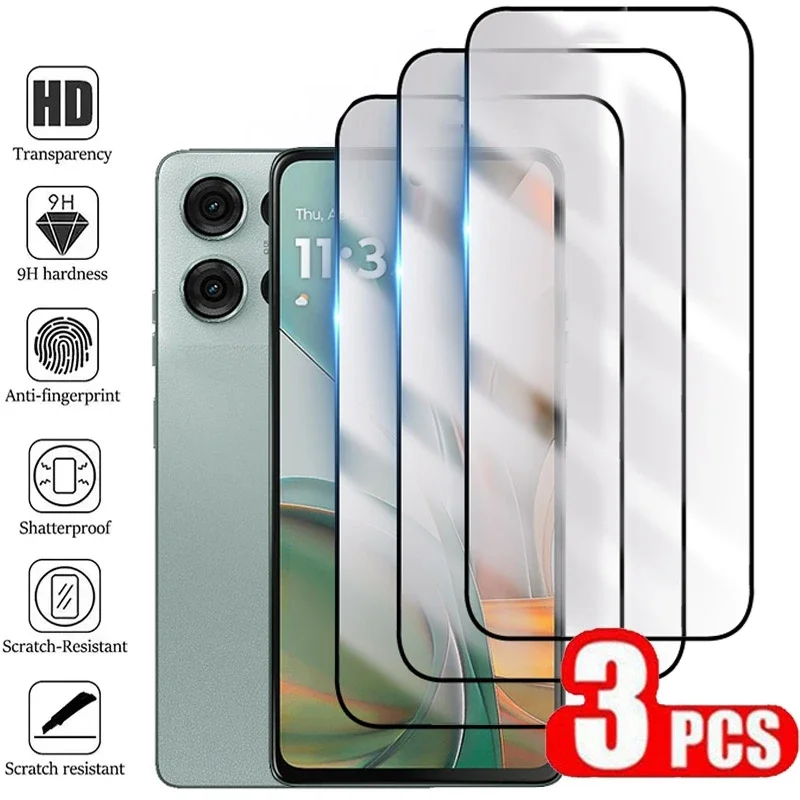 

3PCS Tempered Glass For Motorola Moto G75 G55 G45 G35 Screen Protector for Motorola Moto G73 G53 G23 G32 G72 G82 G34 G54 Glass