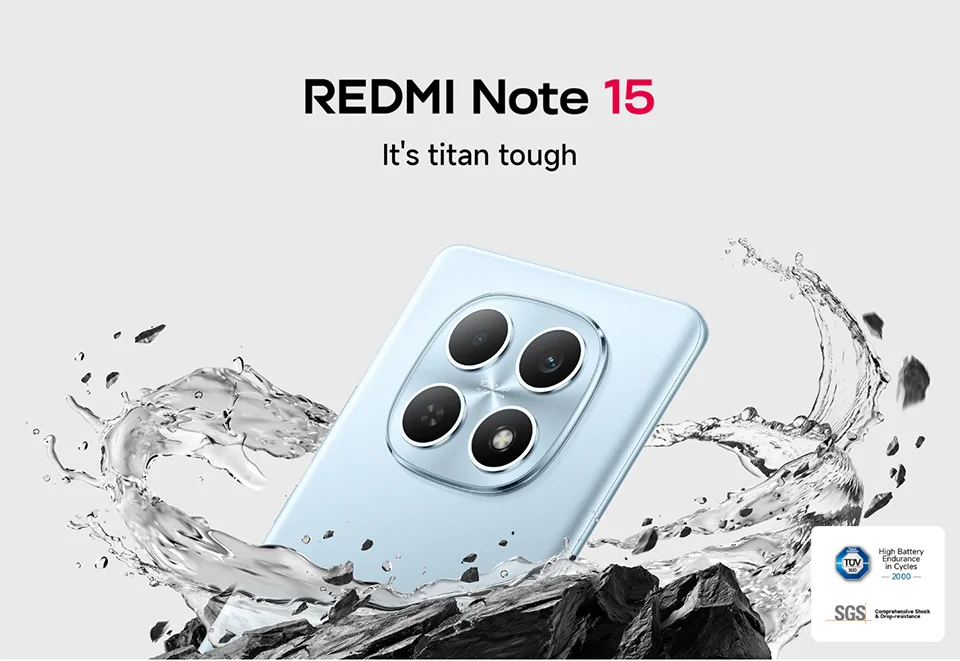 Global Version Xiaomi Redmi Note 15 4G 128GB / 256GB RAM Smartphone 6.77" AMOLED 108MP Camera MTK Helio G100-Ultra 33W 6000mAh